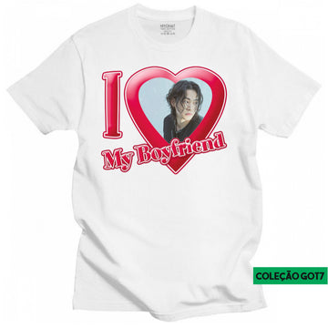 Camiseta Unissex I Love My Boyfriend Got7 Jay B Kpop Coleção Got7