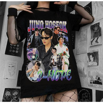 Camiseta Camisa Preta Algodão Bts J-Hope Kpop J hope - Envio Rápido